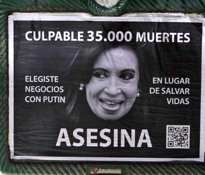 ElCara333_'s tweet photo. #QEPD La Argentina del "Si se Puede " . Hoy no se puede nada . 
Te meten preso por poner un cartel donde dice #cristinaasesina .
Te cargaste un Fiscal de la Nación Cristina . No nos olvidamos de Nisman https://t.co/pRfyCQOABv
