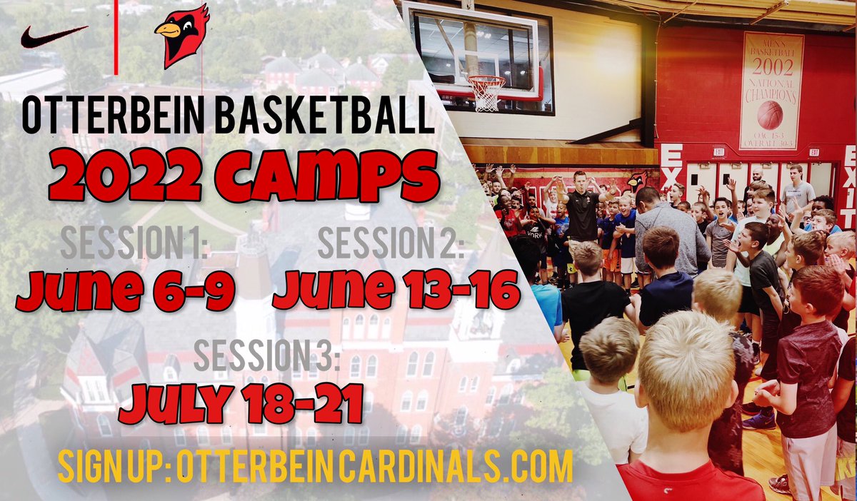 Otterbein_MBB's tweet photo. 🔴⚪️Basketball Summer Camps right around the corner‼️

Sign up 📋 https://t.co/WCduBCvui0 https://t.co/9xknFfc17l