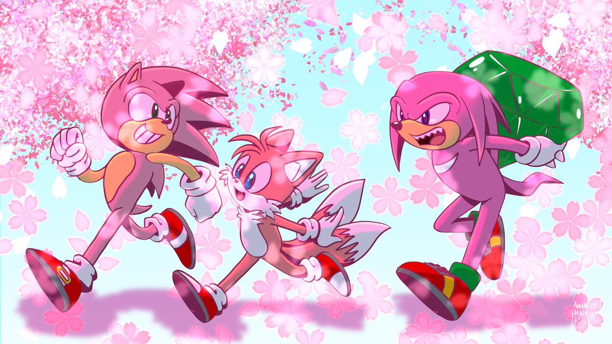 MysticNovabyRei's tweet photo. 🌸💙🌸💛🌸❤️🌸
#SonicTheHedgehog #SonicMovie2 #Sonic #Tails #Knuckles #MilesTailsPrower #KnucklesTheEchidna #SakuraSonic #さくらソニック #桜ソニック #fanart #sonicfanart https://t.co/dBGYOXvZFX