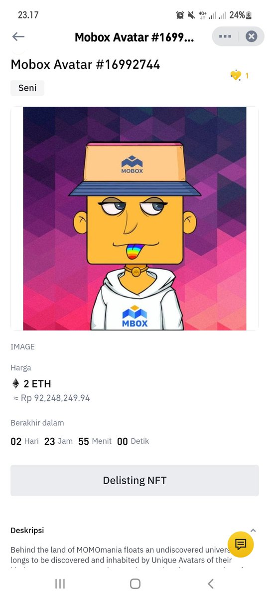 Fernhand12's tweet photo. nft sale ASAP this excess nft price will increase at the right time for the price now 2.0 Eth thank @TheBinanceNFT @Smart_NFT_News @NFTGalIery @NFTupdate @nftnow https://t.co/faNAdVPfsN