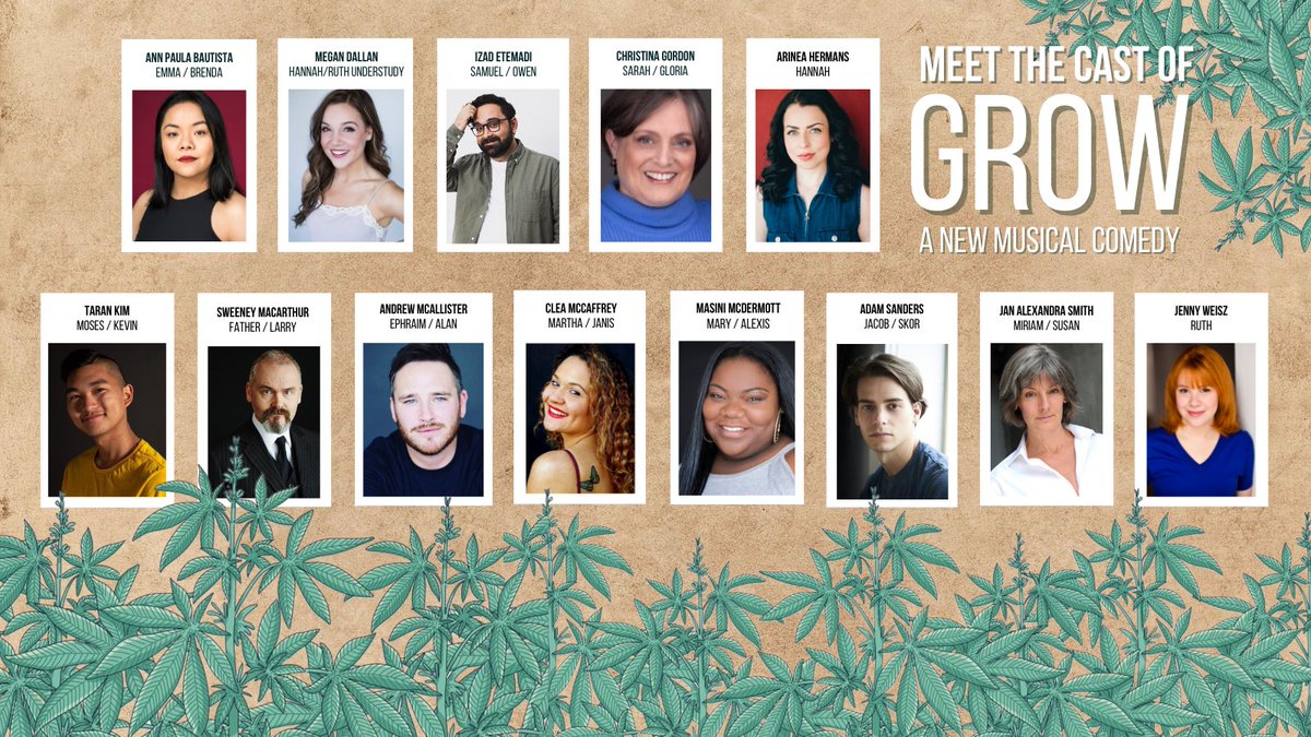 #LdnOnt! Meet our newest "buds": the incredible, talented, and "dope" cast of GROW! 
#castannouncement #GROWattheGrand #GrandTheatre #MusicalTheatre #CanadianContent #TheatreInLondon #LdnOnt