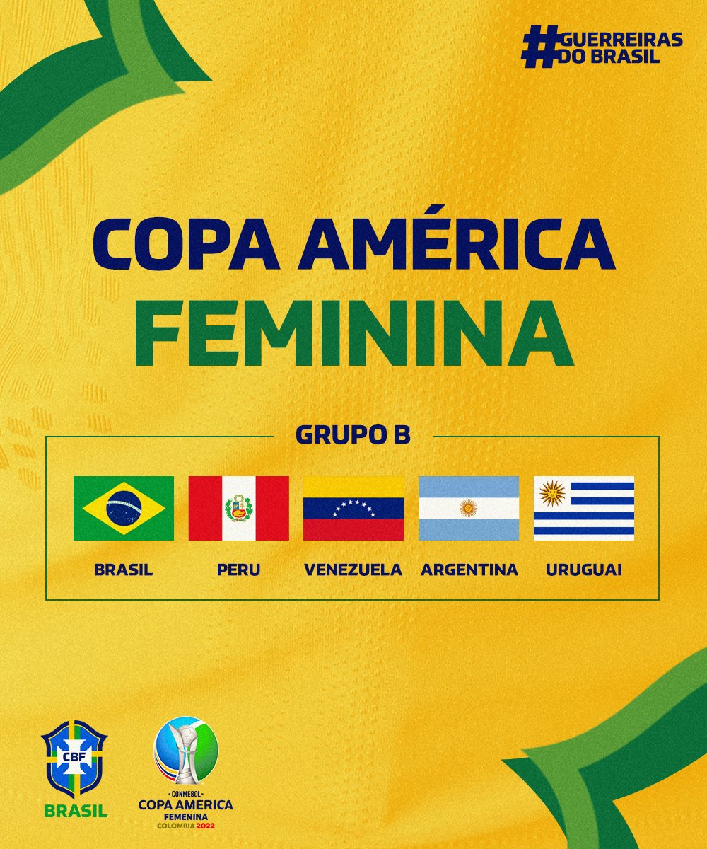 Sorteio define adversárias da Seleção na Copa América Feminina 2022; veja  grupos - Jogada - Diário do Nordeste