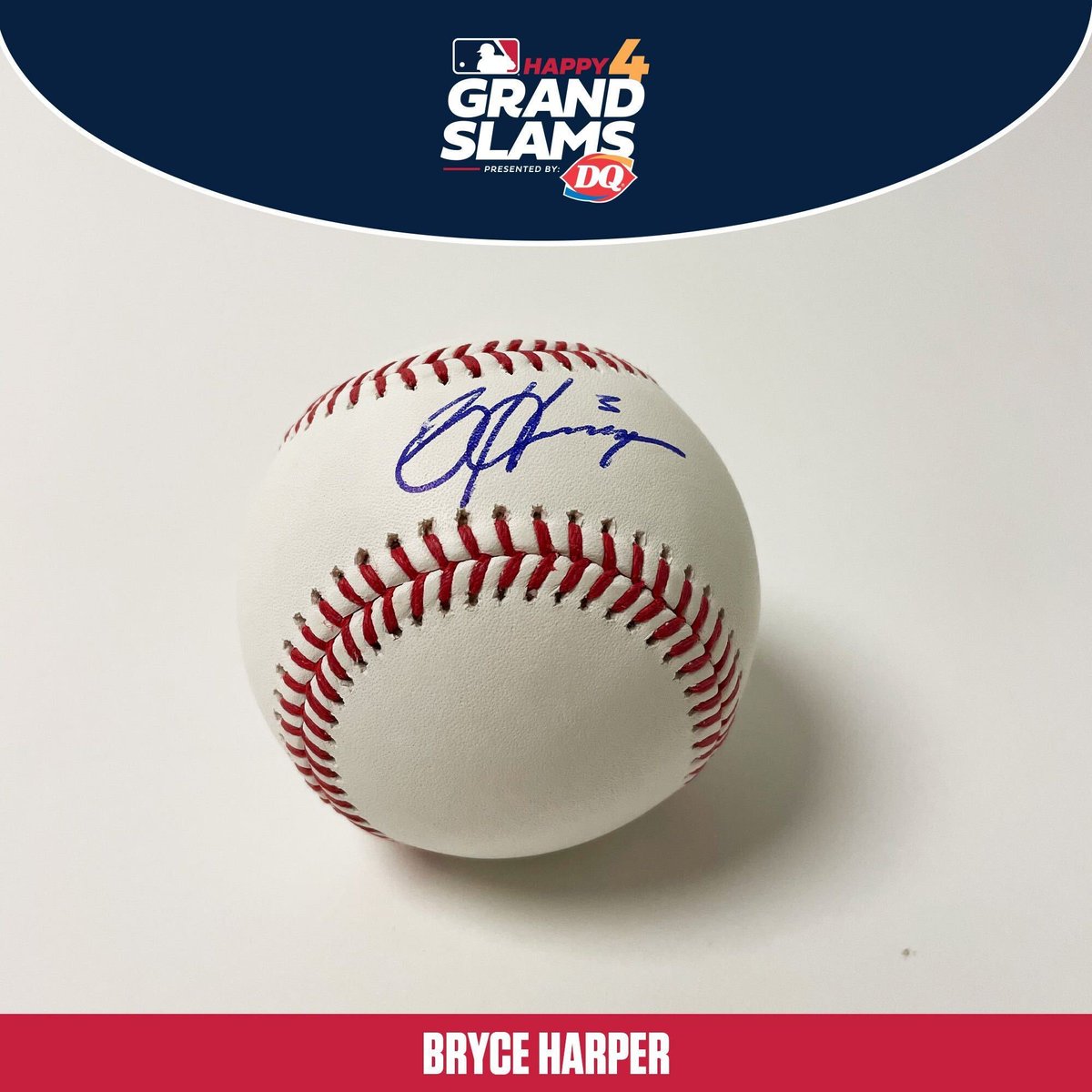MLB's tweet photo. RT for a chance to win signed items by @DairyQueen's player ambassadors!

✅ Tim Anderson
✅ Cody Bellinger
✅ Bryce Harper
✅ Fernando Tatis Jr

1 winner, 4 prizes. A Grand Slam. https://t.co/BMjbwEVS9o