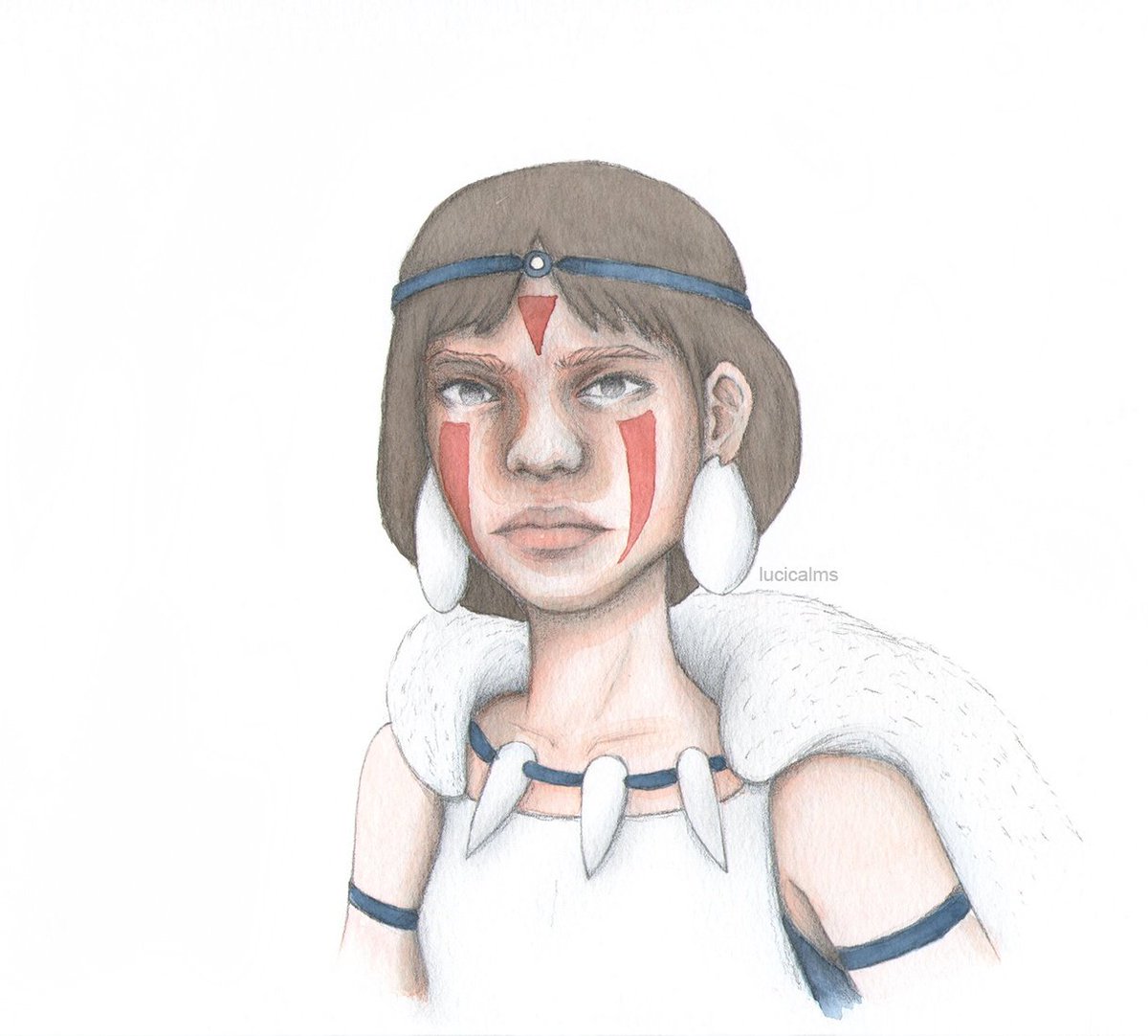 lucicalms_art's tweet photo. Mononoke 🐺 #studioghibli #studioghiblifanart #mononokefanart #fanart #illustration https://t.co/ampXVjalOD