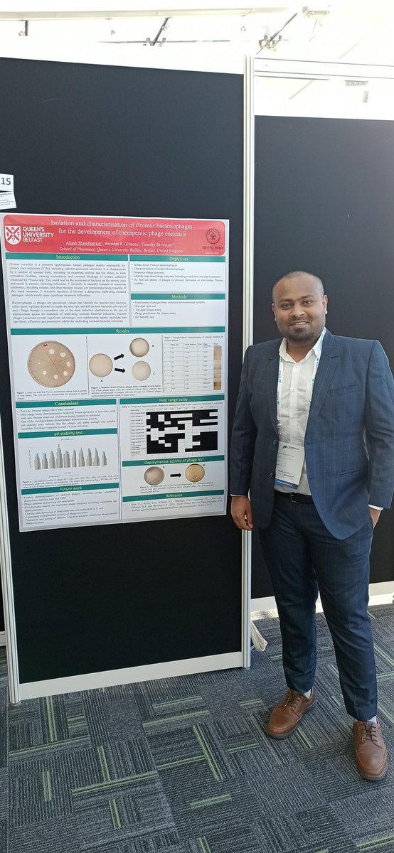 Akash_QUB's tweet photo. It's last day of conference. @MicrobioSoc thank you for providing me a platform to share my work with other people and special thanks to my supervisor Dr. Timofey skvortsov (@timskvortsov)  for kind support and encouragement. https://t.co/kSPvVtOuRJ