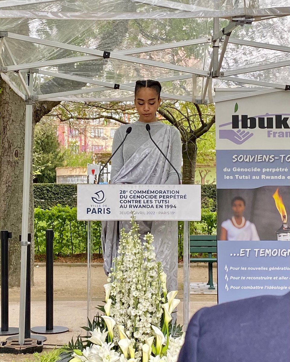 IbukaFrance's tweet image. Nous commémorons aujourd’hui pour la 28ème année le génocide perpétré contre les Tutsi au Rwanda. Contre l’oubli, la négation et la haine : souvenons-nous. Kwibuka 🕯

Nous remercions infiniment les représentants d’Etats, les élus, partenaires et citoyen.nes présents à nos côtés.