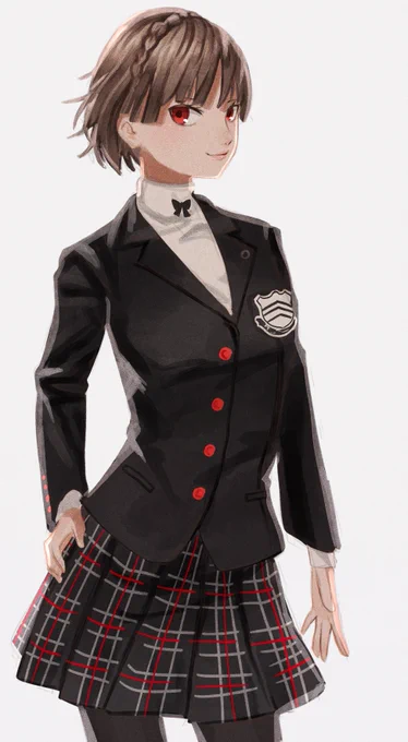 真や春も入学したては規定の制服着てたのかな〜と思いながらラクガキ
#ペルソナ5  #persona5 