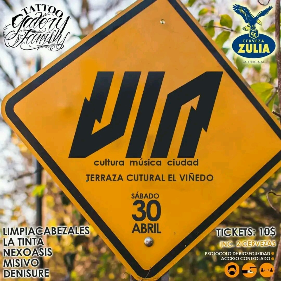 Sábado 30 de abril.
Valencia / Venezuela 

<a href="/limpiacabezales/">Limpiacabezales</a> 
<a href="/nexoasis1/">Nexoasis</a> 
<a href="/MisivoOficial/">Misivo Oficial</a> 
<a href="/Denisure/">DENISURE</a> 
#latinta. 

Tickets: 10$