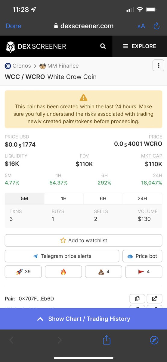 WhiteCroCoin's tweet photo. We hit 100k MC in 24 hours🚀 Hold on because our next stop is 10M📈 Big announcements coming today🚀🚀🚀 #CRO https://t.co/aJgwuJFHUm