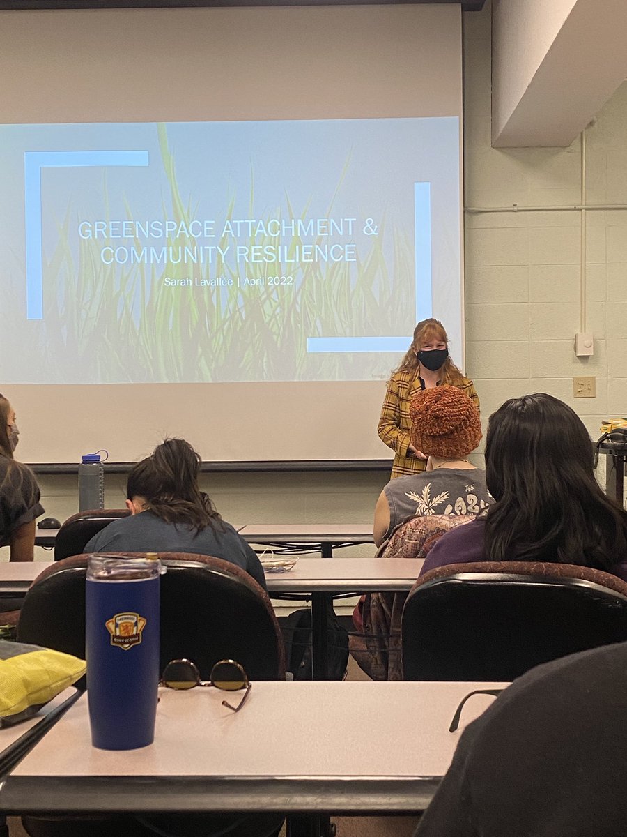 IrvingCentre's tweet photo. 4th year Irving Scholar Sarah Lavallée presented her honours research along with her peers today. So wonderful to hear of the scope and value of research happening @AcadiaCommDev https://t.co/3QprhGdOKM
