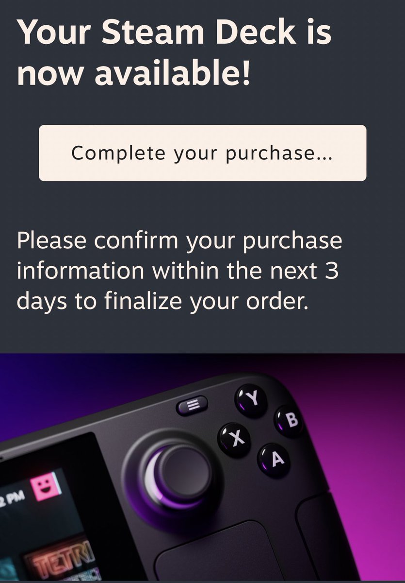 I’m very excited 😁👍 
#SteamDeck