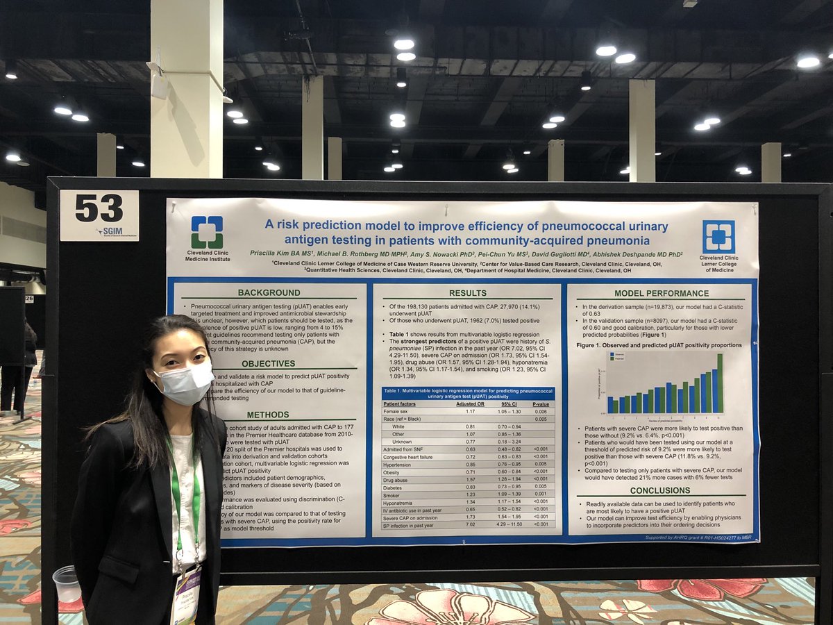 Learned about pneumococcal UAT from ⁦<a href="/PriscillaKim23/">Priscilla Kim</a>⁩ #SGIM22 who was mentored by ⁦⁦<a href="/abhishek_dp/">Abhishek Deshpande</a>⁩ @CleClinicLCM⁩ ⁦<a href="/MRothbergMD/">Michael Rothberg</a>⁩