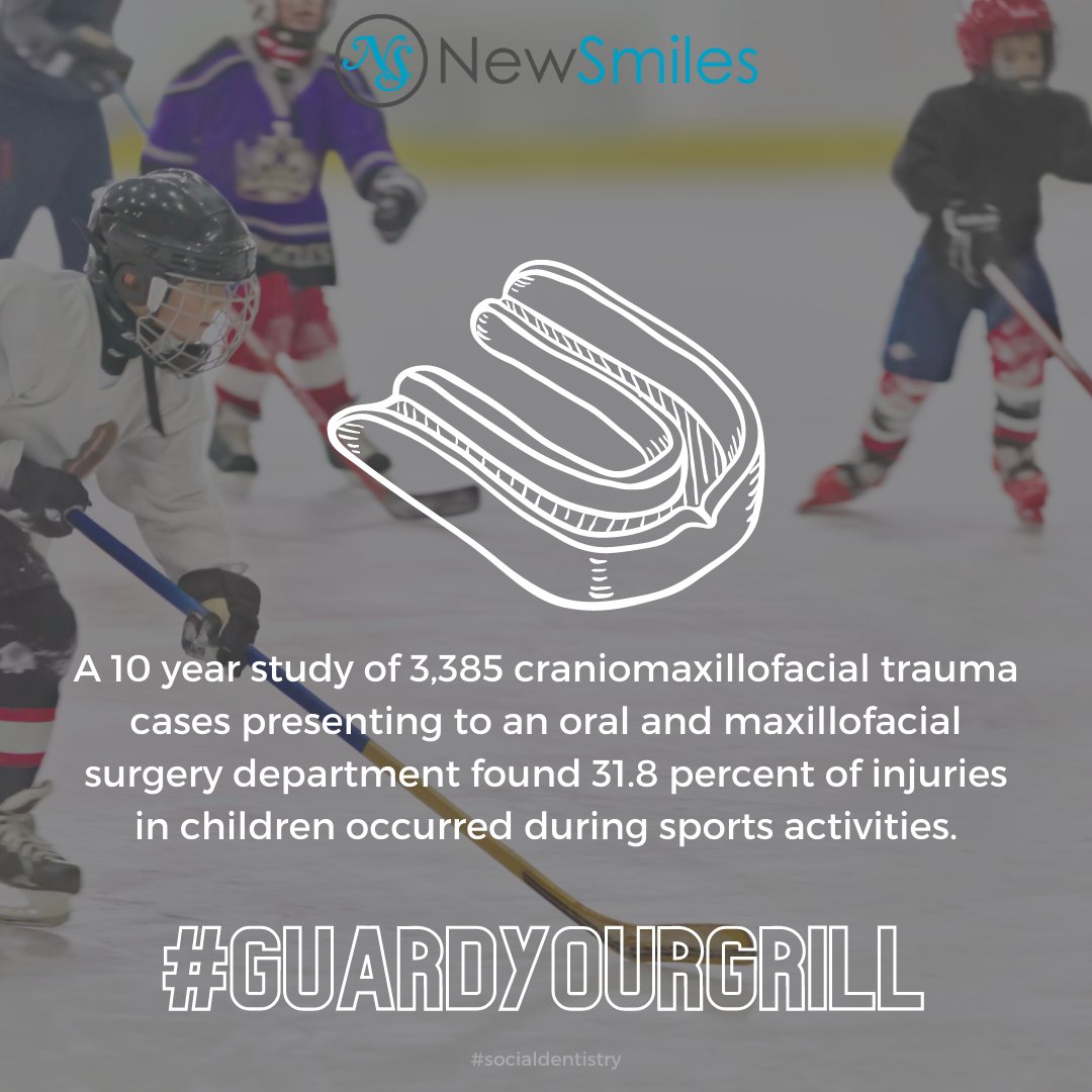 DrAlapatiDDS's tweet photo. The @AmerDentalAssn recommends mouth guards for 29 sports. ๐ https://t.co/uEjbMKMzwf ๐
#NationalFacialProtectionMonth #GuardYourGrill #newsmilesfrisco https://t.co/SPnQjoi5Ja