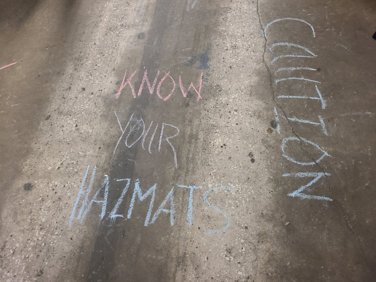 Wellness Wednesday we reviewed with drivers how to handle hazardous materials.