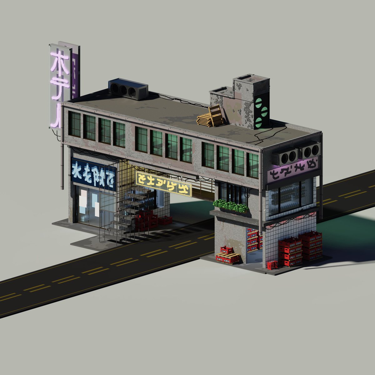 adrishvoxelart's tweet photo. Hotel water shop // #magicavoxel #render #voxelart #art #isometric https://t.co/g79m3pHjTx