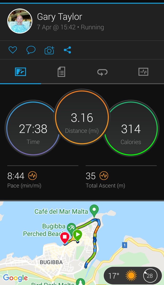 GazGoFast's tweet image. 3 mile run on last day of my holiday. A week of over eating and drinking has taken it's toll. Back home tomorrow and time to get some serious miles in before upcoming events. #VitalityLondon10k #Endure24