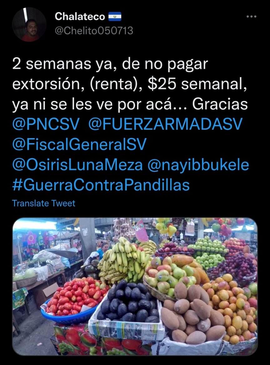 @AxelSomerseth @mrgodoy_06 @Gobierno_HN @AryEnriqueAvila @LoboSol03240053 @BarcaRAM77 @OskarFaraj @Compasdelpueblo En El Salvador se esta recuperando los DDHH para los que trabajan y son honestos. 👏 
#GuerraContraPandillas