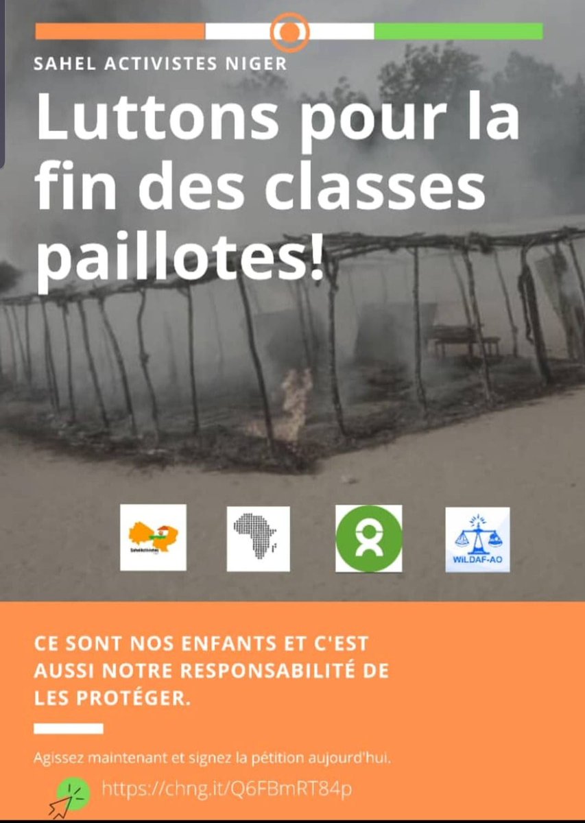 Signez notre pétition pour  #ZeroClasseEnPailloteauNiger
En cliquant sur ce lien: chng.it/Q6FBmRT84p