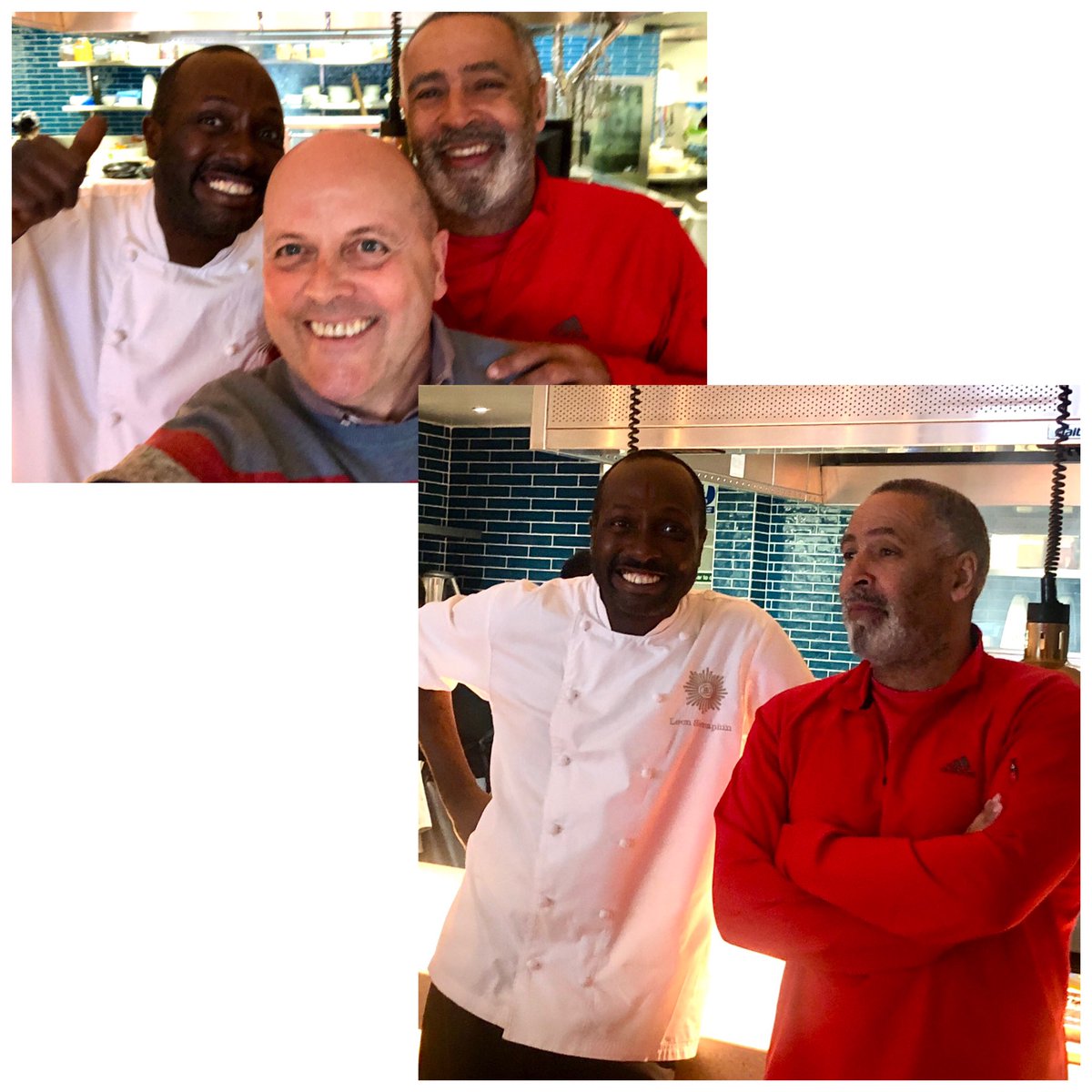 davidradair's tweet photo. Great to host the living legend @Daley_thompson at our wonderful social enterprise @BrigadeBarKtchn @ChefLeonS1 @chefsimonboyle @matthewrutter @PwC_UK https://t.co/k02Mcfbeag