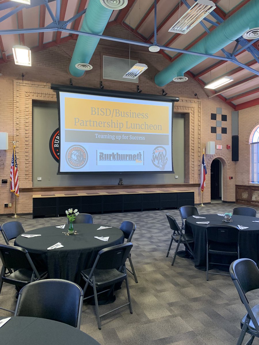 BradOwenBISD's tweet photo. Getting ready for our first ever BISD/Burkburnett Business meeting!! Looking forward to creating community partnerships for student success!! #TheBulldogWay https://t.co/obxKoDsQzG
