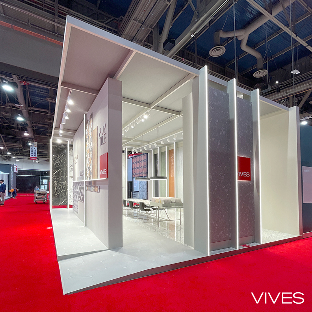 VIVESCeramica's tweet photo. Our stand at coverings 2022. Las Vegas. Visit us at C9031 of the Spanish Pavilion. #coverings #vives #poptile #stravaganza #marble #ceramic #porcelaintiles #walltiles #floortiles https://t.co/Llm6qXus6T