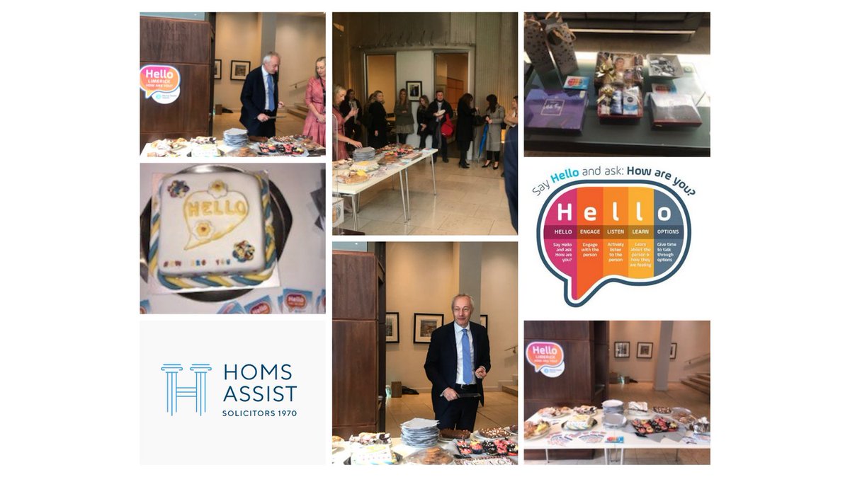 HOMSAssist's tweet photo. Hello. How are you?
The HELLO Campaign is an initiative to encourage engagement & reconnection. We were delighted to get together for a chat, a treat, and a laugh all while supporting @LimerickMHA efforts to raise much needed funds. #HELLOLimerickhowRU @RobertBourke4 https://t.co/WxR5mPvk8E
