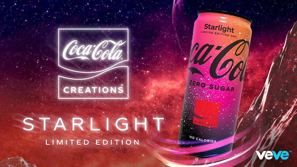 Inspired by the infinite possibilities of space, <a href="/CocaCola/">Coca-Cola</a> Starlight evokes the feeling of a journey to space! 🪐🚀

Be among the first to claim your piece of the #CocaColaStarlight universe when four digital collectibles drop this Sun, 10 April at 12 PM PT 💫