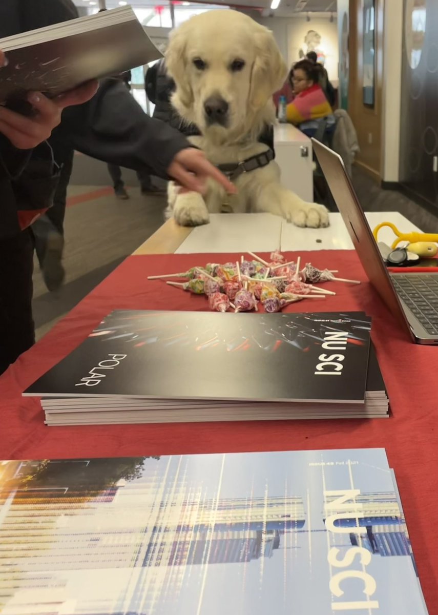 nuscimag's tweet photo. NU Sci is Cooper-approved 🐾 https://t.co/YO8KAkEqMn