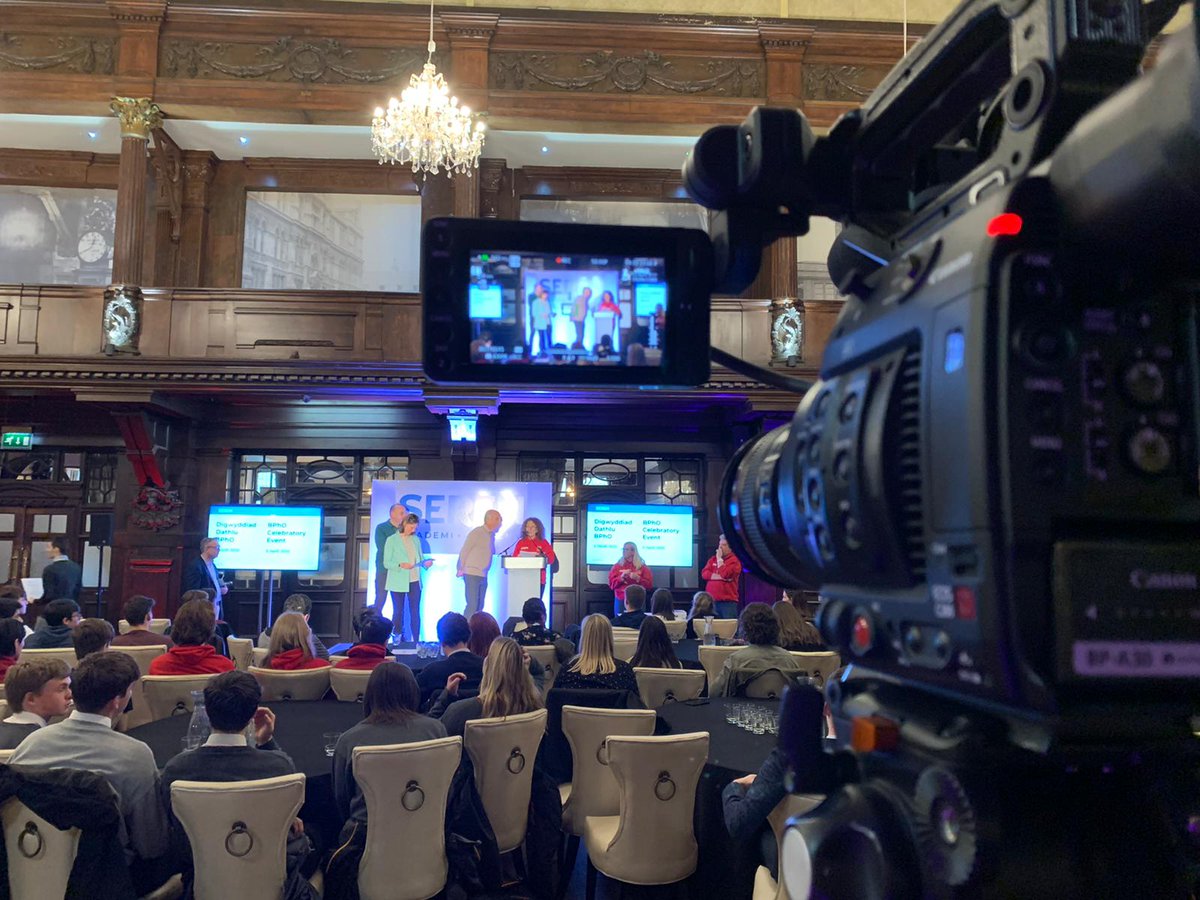 buffoon_media's tweet photo. Yesterday we filmed with @Seren_Network at the @Coal_Exchange for the @TheBPhO Awards Ceremony 🏆
Congratulations to all those that received an award in this year’s competition! 🙌#
#BuffoonMedia #Filming #SerenAcademy #SerenNetwork https://t.co/bE2HLNBLyn