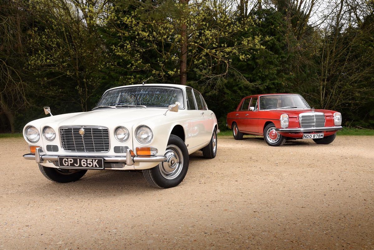 Busy couple of days for two very different shoots. Yesterday I was at Mallory Park for JEC TrackSport’s 1st event to drive the XJR-15 prototype, a genuinely ferocious car. Today I was in Norfolk for a less ferocious XJ6 2.8 and Merc 250 twintest. Read both in the June issue ^pw