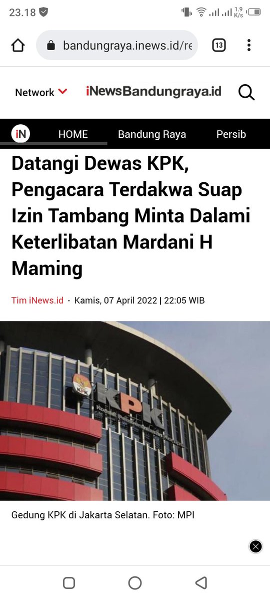 TuaRubah's tweet photo. Datangi Dewas KPK, Pengacara Terdakwa Suap Izin Tambang Minta Dalami Keterlibatan Mardani H Maming

#MardaniMaming #TambangTanahBumbu https://t.co/MnetPZ1X79