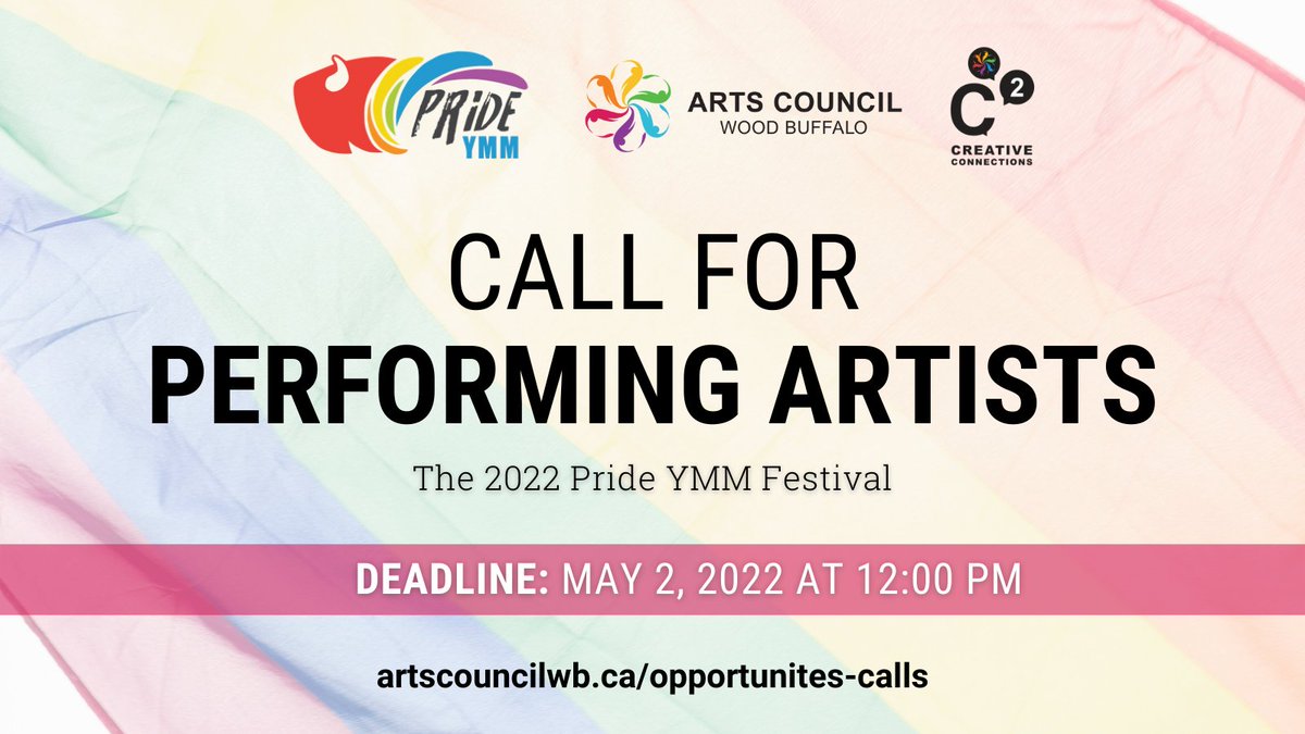 ArtsCouncilWB's tweet photo. Show your pride on stage and apply to be a part of the 2022 Pride YMM Festival! #PrideYMM and Arts Council are looking for Performing Artists to help create a fun and entertaining show on June 25th!
Apply https://t.co/x6hdfAf98p
#YMMArtsTogether #YMMarts https://t.co/vuFarTw6pl