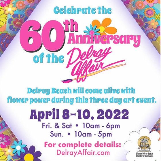Stop by the CRA table at the Delray Affair this weekend!😍From April 8th - April 10th, downtown Delray comes alive during the day with a mixture of fine art, great crafts, and products from around the world. 🎨🧶🧺

#delraybeach #delrayaffair #delrayevents #artsandcrafts