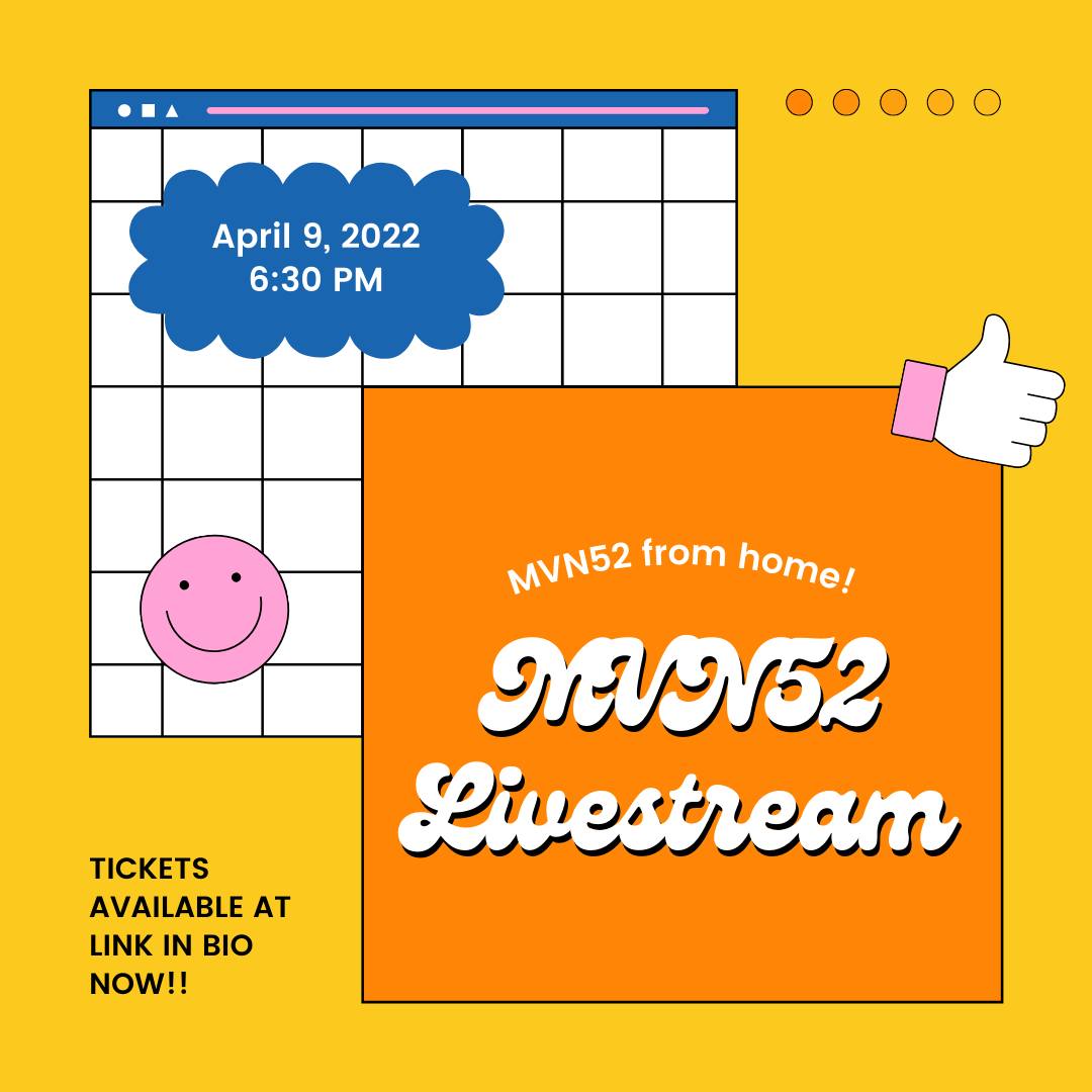 Major livestream alert!
Missed out on MVN tickets? Out of town? Unable to come? Fear not, you can watch MVN52: The Doctor Wears Prada FROM HOME, as we will be livestreaming our Saturday show via secure zoom link!
Tickets available here:eventbrite.com/e/mvn-2022-the…