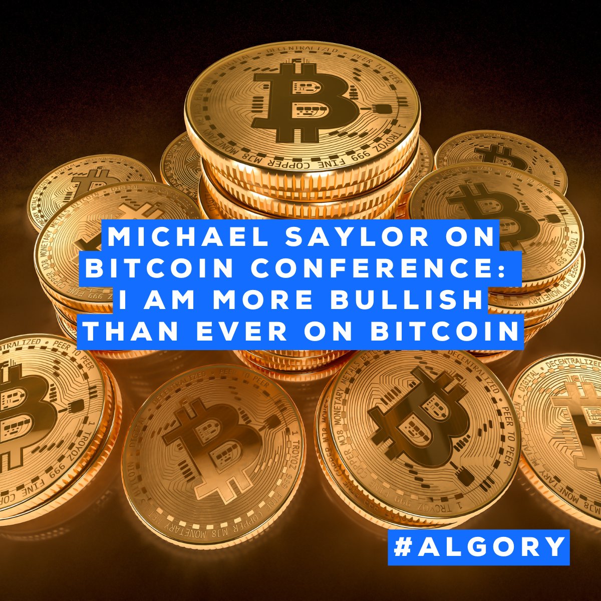 AlgoryProject's tweet photo. Michael Saylor said on Bitcoin Conference in Miami that he is more bullish than ever on Bitcoin and that technology is going to drive the adoption of bitcoin more aggressively in the next 36 months.
More on: https://t.co/wa6v99ebfQ
#Bitcoin #bitcoinmiami2022 #Bitcoin2022 #algory https://t.co/98gPmgIOe6