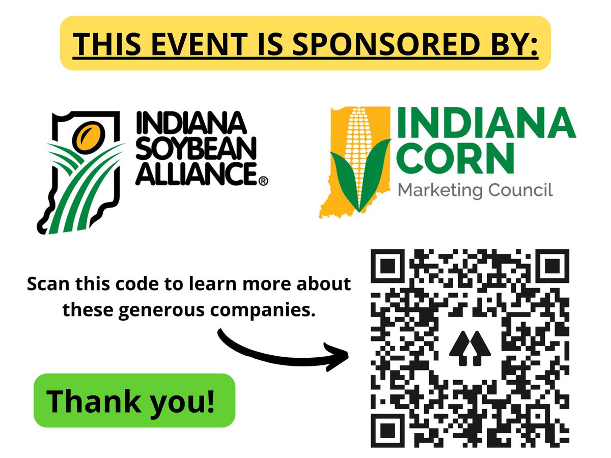 Ag Week at Purdue (@purdueagweek) on Twitter photo Tonight at 5:30 come out to Memorial Mall for some free Famous Franks, a chance to win a yeti cooler, listen to a dj, and to play some yard games.🌭
Thank you to Indiana Soybean Alliance and Indiana Corn Marketing Council for sponsoring this event! 🌽
<a href="/INSoybean/">Indiana Soybean Alliance</a> <a href="/INCornFarmers/">Indiana Corn</a> Tonight at 5:30 come out to Memorial Mall for some free Famous Franks, a chance to win a yeti cooler, listen to a dj, and to play some yard games.🌭
Thank you to Indiana Soybean Alliance and Indiana Corn Marketing Council for sponsoring this event! 🌽
<a href="/INSoybean/">Indiana Soybean Alliance</a> <a href="/INCornFarmers/">Indiana Corn</a>