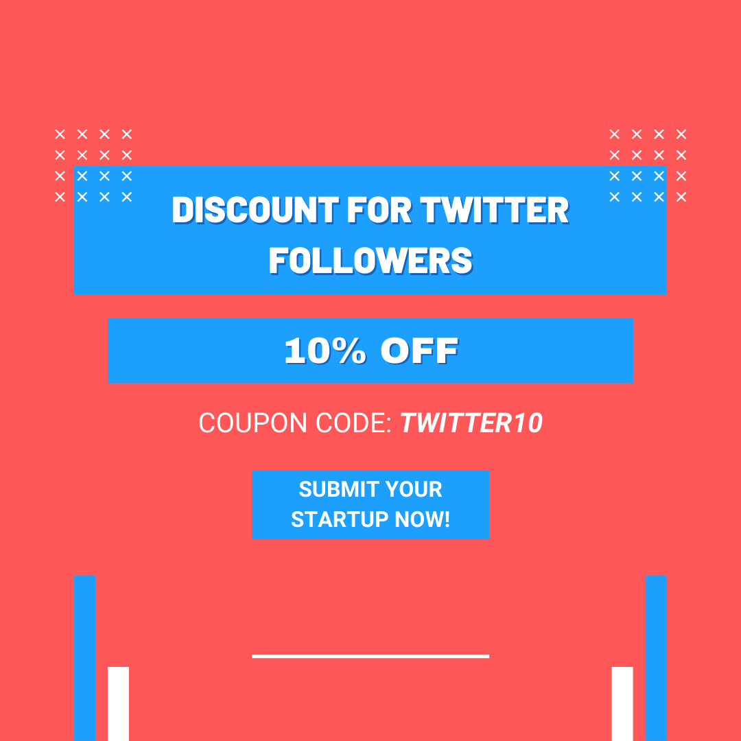 startupbuffer's tweet photo. We are glad to introduce the coupon codes feature. We share our first coupon code to celebrate with you.

Use TWITTER10 code to get 10% off!

Submit your startup now => https://t.co/X9enA3NjFn and make sure to use the coupon code 😍

#startups #couponcodes #sale #promo #discount https://t.co/tkkNqh13aj