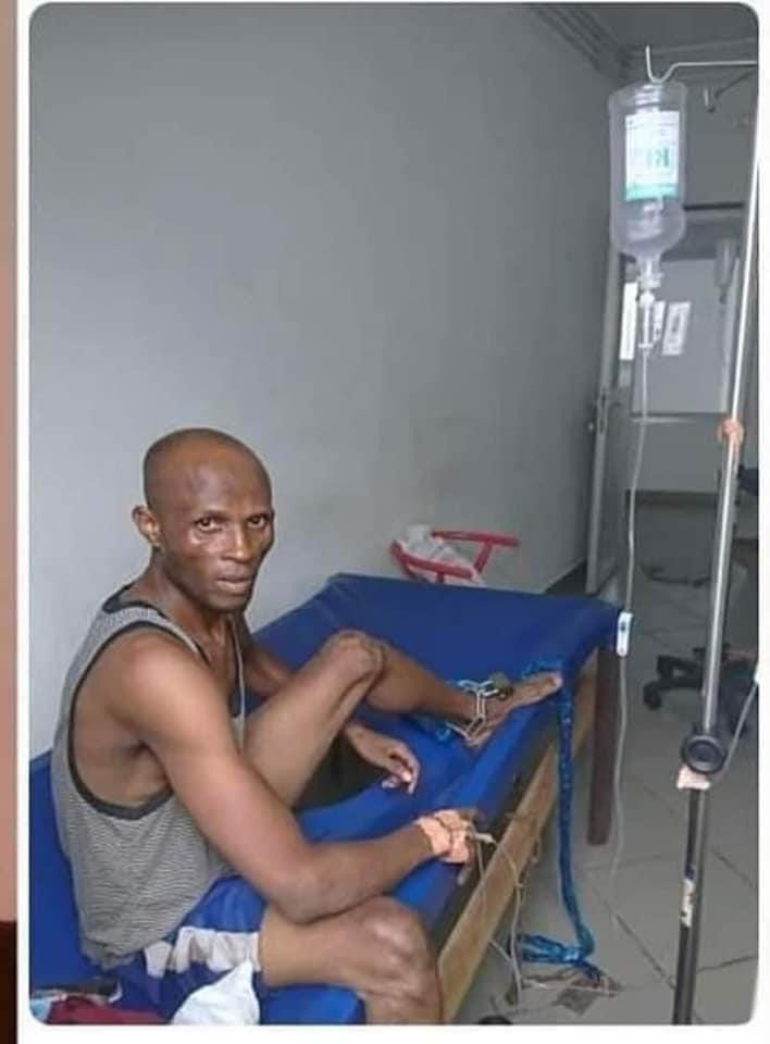 CstopRepression's tweet photo. MORT EN DÉTENTION D'UN PRISONNIER D'OPINION
Il s'appelait NDAGUEHO KOUFET Rodrigue. Il est mort ce matin. Même malade, le régime de Yaoundé l'a gardé enchaîné comme une bête, jusqu'à son dernier souffle https://t.co/YMds0sr3kE