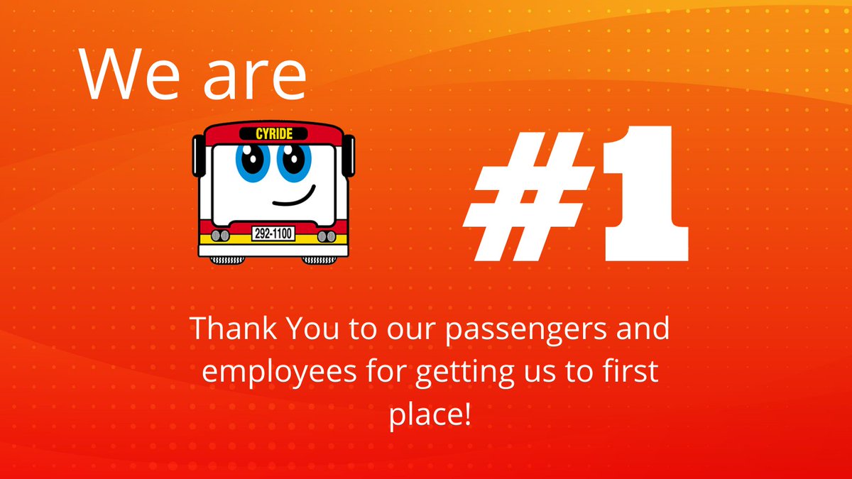 CyRide's tweet photo. We like people who like talking about buses. Especially when saying we are number one. (Plus we beat Iowa!) #CyRide #BeatIowa #CyclONEnation
https://t.co/lOCZStwum7 https://t.co/6nvEo5zp8g