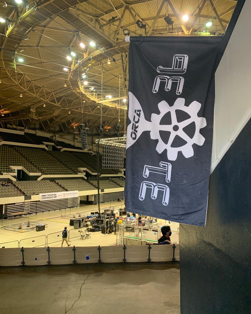 orca3136's tweet photo. Staking our ORCA claim 
#orca3136 #whaleswin #frc3136 #OMGRobots @_firstchesapeake_ https://t.co/bSXocshJpC