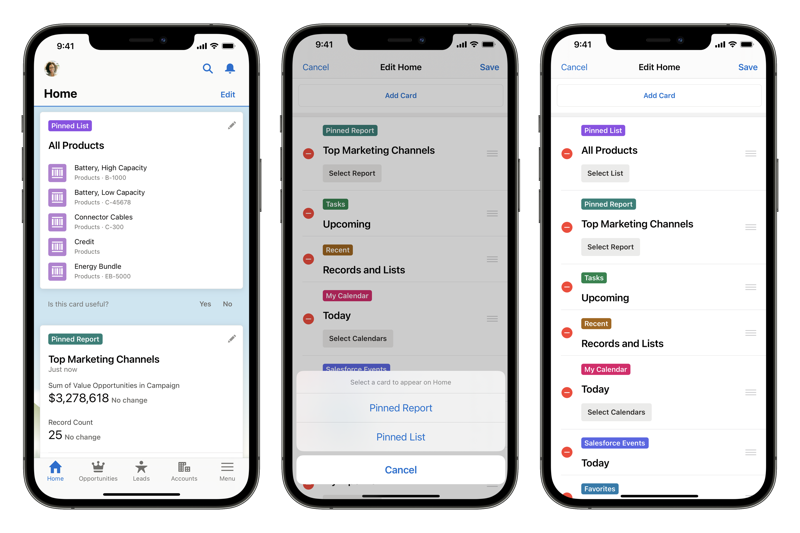 asagarwal's tweet photo. #SalesforceSpring22 Now users can add the Pinned List card in Mobile Home to easily find commonly used lists of records and objects. Users can personalize which lists they want to see and can have multiple list cards - https://t.co/Ge2MrLlZS8 https://t.co/sKz6AXZD83