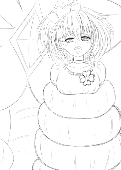 フレッシュプリキュアの第9話のキュアパインのらくがきです。 