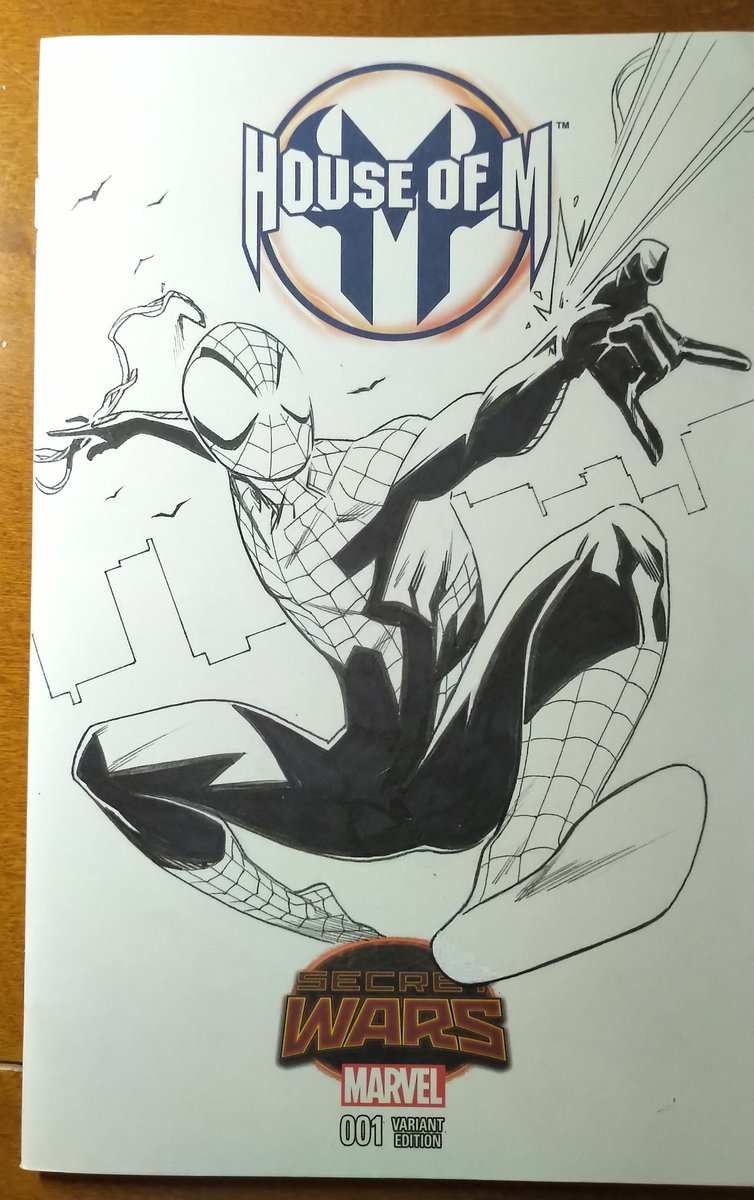 failla_comics's tweet photo. House of M Spider-Man - Pencil and Markers on Blank Cover #spiderman #spiderverse #peterparker #houseofm #houseofmspiderman #marvelcomics #marcofailla #comicscommission #artistalley #fudenosuke #tombow #factsfestival https://t.co/JyXVvNAQ5P
