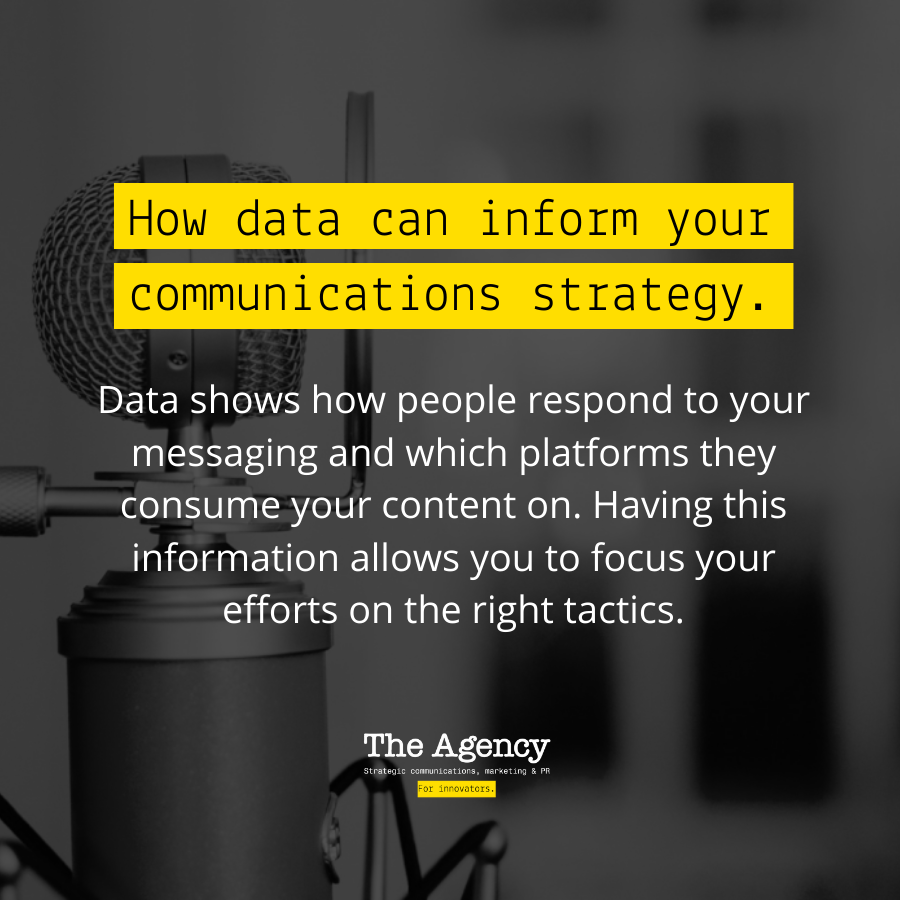 PRTheAgency's tweet photo. How does data inform your #communications strategy? Here’s a little tip 👇
#marketingstrategy #yycmarketing #yycpr #marketingagency #marketingtip https://t.co/WlKO4zYdWw
