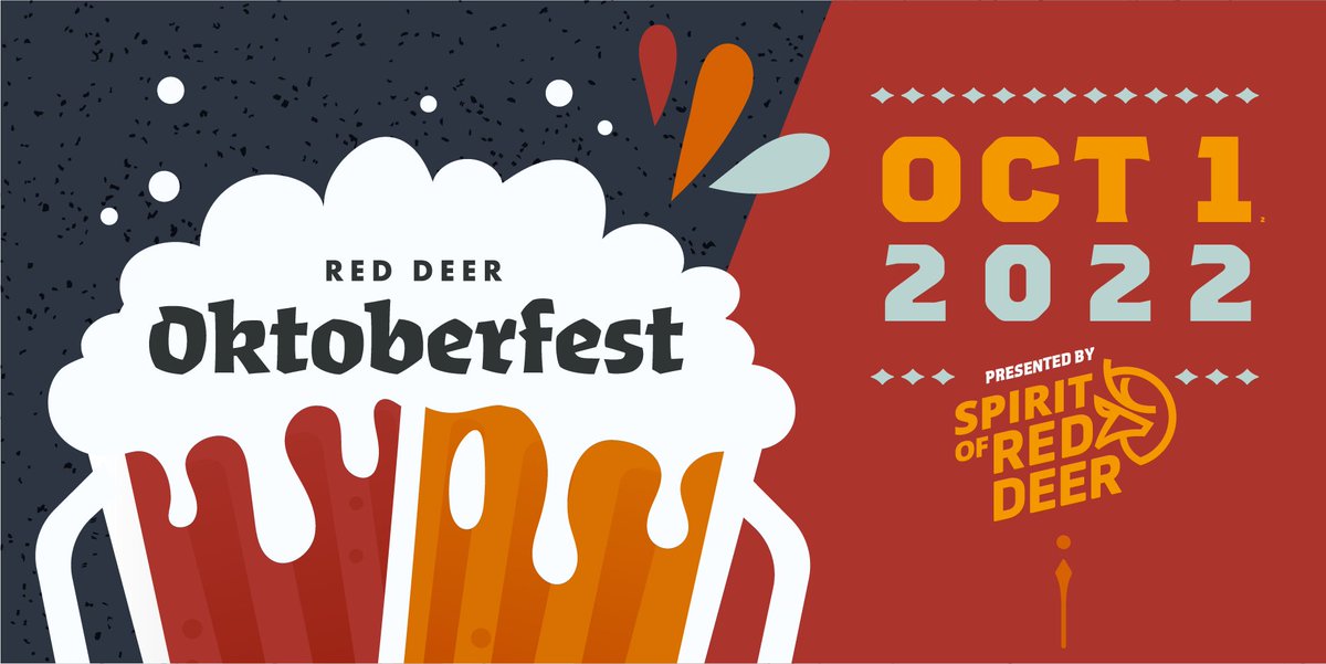 Tickets are now on sale for Oktoberfest 2022 at Tickets Alberta!

First 1,200 ticket holders receive a beer-filled commemorative stein, 3 food station coupons + a chance to win a $3,000 travel voucher courtesy of 
<a href="/flyreddeer/">Red Deer Regional Airport</a>!

Must be 18+ to attend. ticketsalberta.com/event/oktoberf…