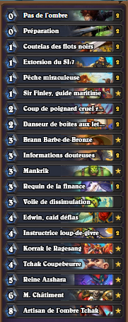 CodeCody2's tweet photo. Le voleur miracle double combo !

Un voleur basé sur les pièces que l'on peut utiliser avec des Xal'atath, échanger avec des cartes grâce à Sir Finley puis les combiner avec Edwin. (+ combo Edwin Step MrSmite)
Le tout combiné à des bonnes cartes de tempo. https://t.co/R9Atdm3Dlh