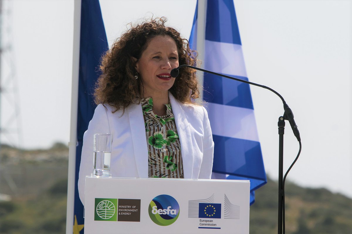 desfa_gr's tweet image. The #EuropeanCommissioner for #Energy, Kadri Simson, visited DESFA’s Revithoussa #LNG Terminal accompanied by the Greek Minister of Environment &amp;amp; Energy, Kostas Skrekas, the Secretary General of Energy &amp;amp; Mineral Resources, Alexandra Sdoukou &amp;amp; the CEO of #DESFA, Maria Rita Galli.
