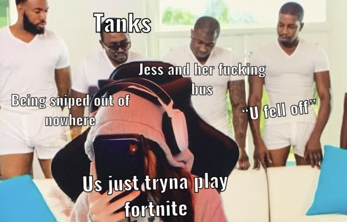 wtflucida's tweet photo. Fortnite bad, Jess worse https://t.co/sbkdqSGVeF