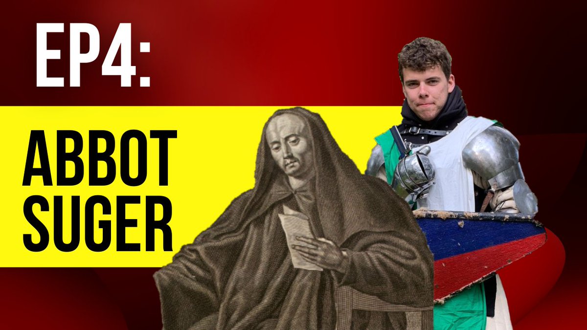 LukeDaly99's tweet photo. Listen to EP4 of my #podcast to discover how Suger was able to bolster the prominence of his abbey whilst shaping ideas of Frankish feudalism, the nation-state, and #Capetian kingship.
Watch here: https://t.co/haRsVS2OhN https://t.co/o0nF0Xzk10