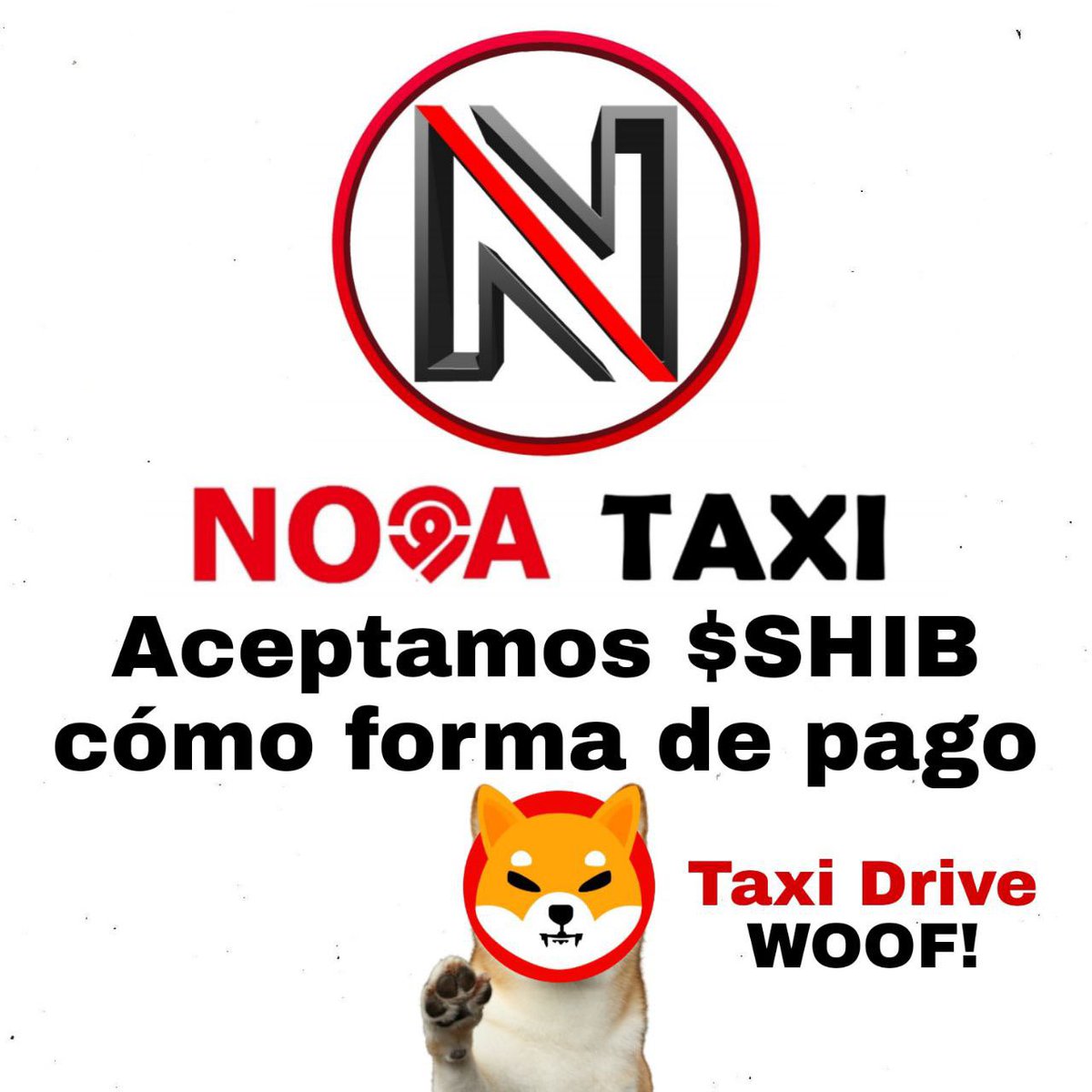 ShibaHispano's tweet photo. Necesitáis un Taxi 🚕? Pues ahora podréis pagar con $SHIB en Nova Taxi una empresa con cobertura en Arroyomolinos y Móstoles ( Comunidad de Madrid, España 🇪🇸) vamos a darle todo nuestro apoyo!!  WOOF!!

https://t.co/yTZfkLNYqf https://t.co/WASNRDMtGf